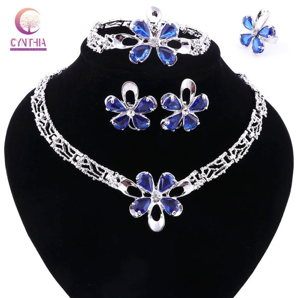 

2 цвета модные женщины ожерелье ювелирные наборы заявление ожерелье для партии свадьба boho кристалл с серьгами 2020 горячие продажи, Black