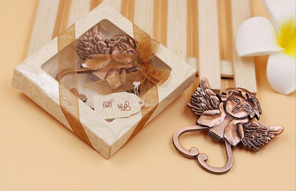 

dhl 2017 sell little angel bottle opener in gift box wedding favor/wedding gift/beer opener/wedding accessories