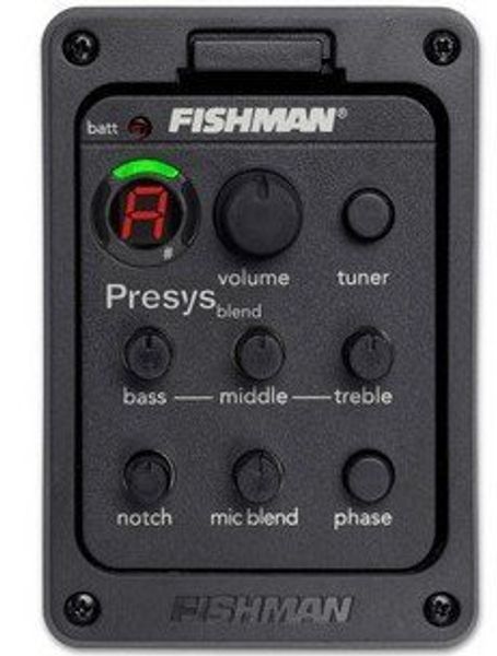 

fishman presys blend 301 dual mode guitar preamp eq tuner piezo pickup equalizer system with mic beat board pickups