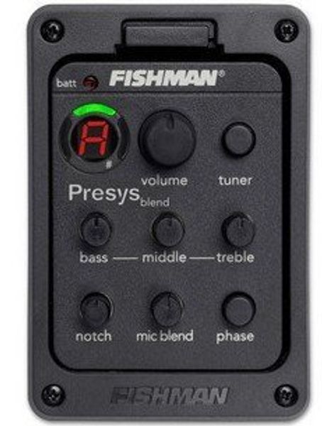 

Fishman Presys blend 301 Dual Mode Guitar Preamp EQ Tuner Piezo Pickup Equalizer System With Mic Beat Board Pickups