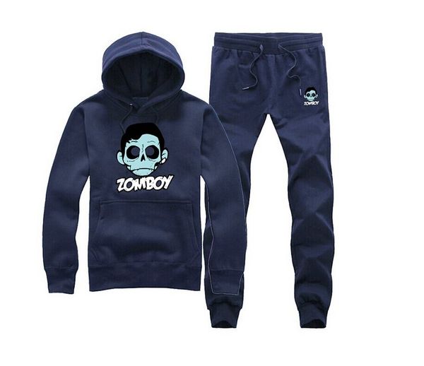 

52252 s-5xl men tracksuits arri bc hoodies +pants fashion mens sweatshirts autumn winter hip hop suit, Gray