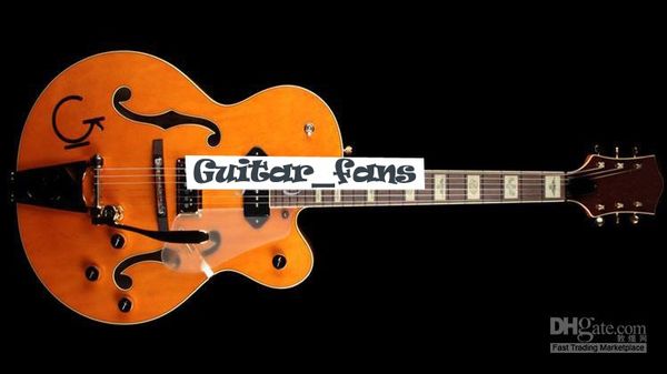 

gre g6120dsw vintage select edition 1962 chet atkins country gentleman orange hollow body jazz electric guitar gold pickugard bigs bridge