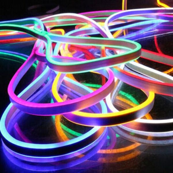 DC24V LED Neon Light Singolo colore Bar Signs SMD2835 Flex Strip LED Neon Rope Light 120 LED LED Neon Strip Light Kit 6mm / 8mm