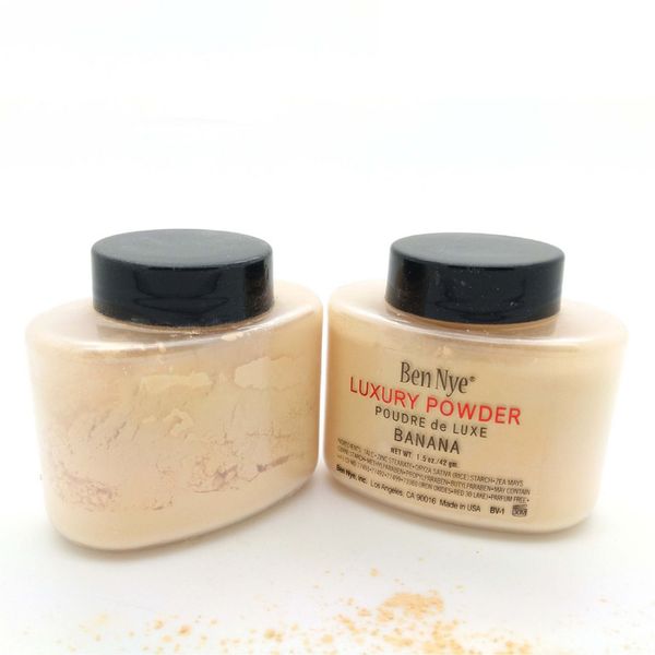 Brand Ben Nye Banana Powder Foundation 1.5 OZ / 42G Бутылка роскошный порошок Poodre de luxe Свободный 42G косметическая макияж