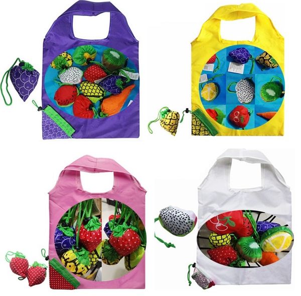 

new fruit folding bag of vegetable shopping bags of environmental protection bags apples, carrots, watermelon strawberry storage bags 4555