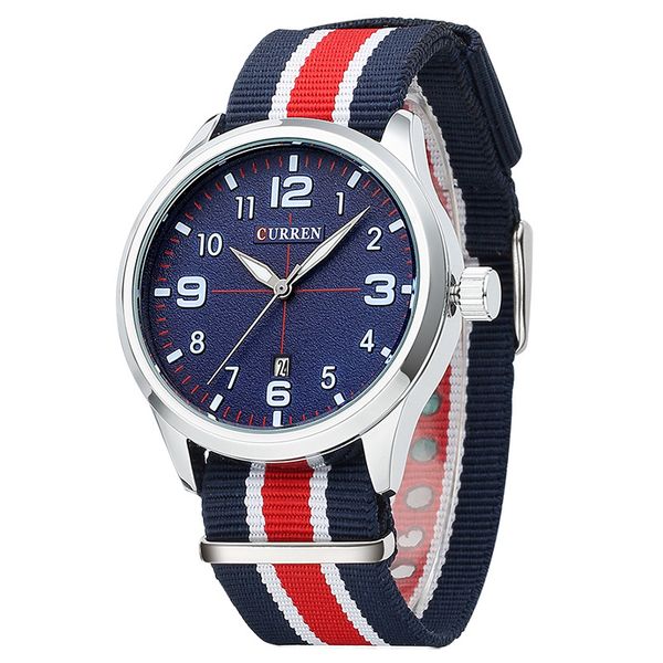 

relogio masculino curren popular brand watch men luxury casual male watches men clock men's sports quartz-watch men watches 2016, Slivery;brown