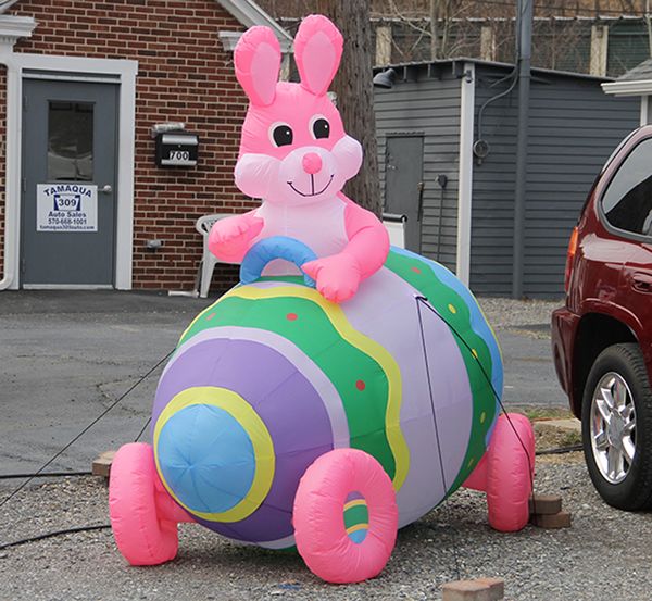 

decoration eggs inflatable the rabbit the ride size easter custom of bunny maika