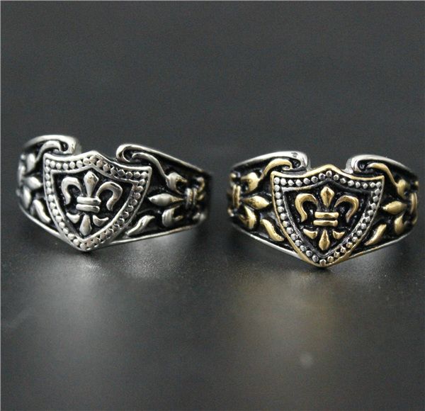 

Размер 7-13 Fleur De Lis Кольцо 316L из нержавеющей стали Мужчины Женщины Золото Серебряно
