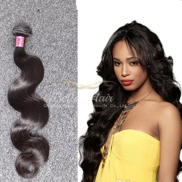 

Bella Hair® High Quality Dyeable Brazilian Hair Extensions 8A 1 bundle Brazilian Body Wave Hair Bundles 1pc Double Weft Human Hair Weaves