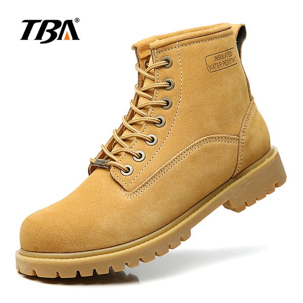 

men martin boots suede outdoor travelling ankle boots ventilate waterproof eu39-44 high value, Black