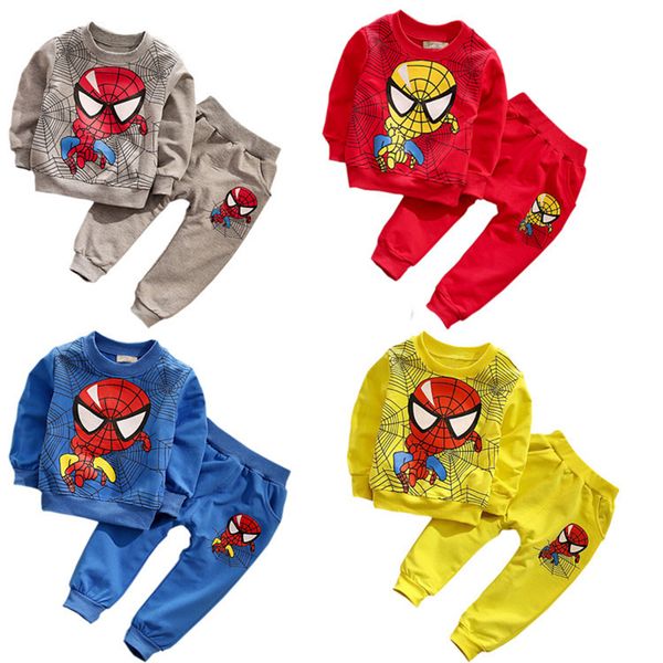 

wholesale- baby girls & boys clothing sets 2017 spring autumn children's wear casual tracksuits kids clothes sports suit 2-5 yrs, White