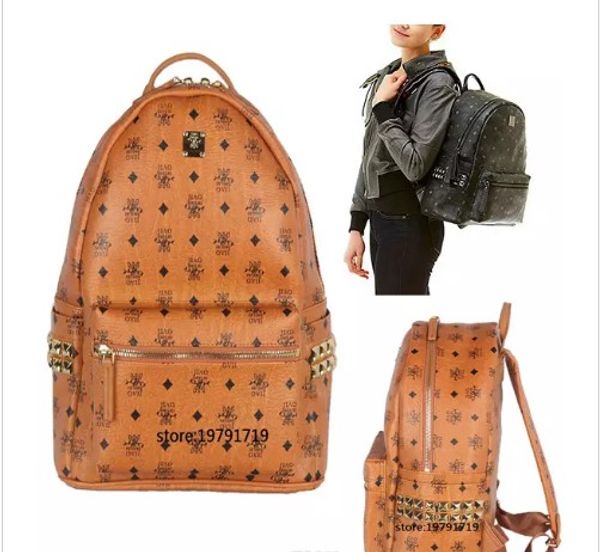

summer new arrival fashion punk rivet backpack school bag backpack student bag men travel stark backpack