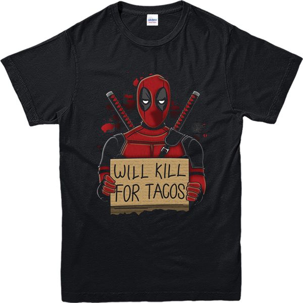 

Дэдпул Футболка,Убить Для Тако Футболка, Вдохновленный Дизайн Топ Игры Рубашка