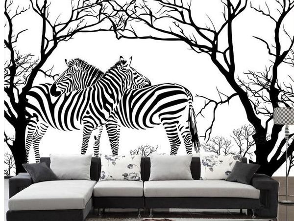 

wall paper abstract tree zebra wallpaper mural wall stickers wallpaper papel de parede