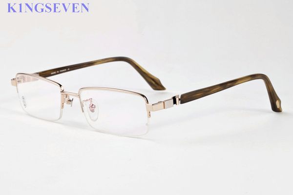 

sunglasses for men buffalo horn glasses men semi rimless with red box case clean cloth bag lunettes de soleil, White;black