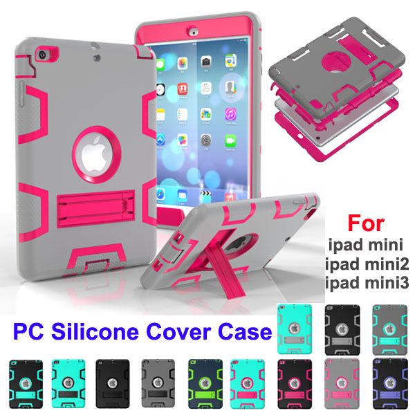 Custodia protettiva antiurto per bambini per iPad Mini Armatura Robot Full Body Custodia protettiva in silicone per PC per iPad Mini 1 Mini 2 Mini