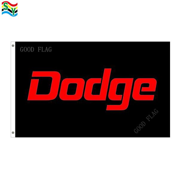 

goodflag dodge black flags banner 3x5 ft 90*150cm polyster outdoor flag