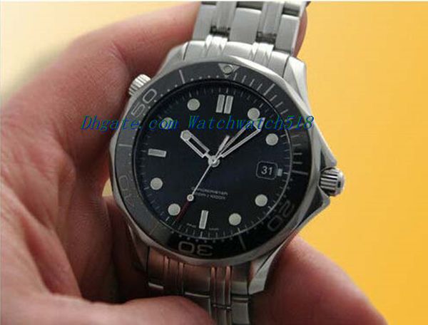 

luxury watches stainless steel bracelet 300 m chronometer automatic men's watch 41mm mechanical man watch wristwatch, Slivery;brown