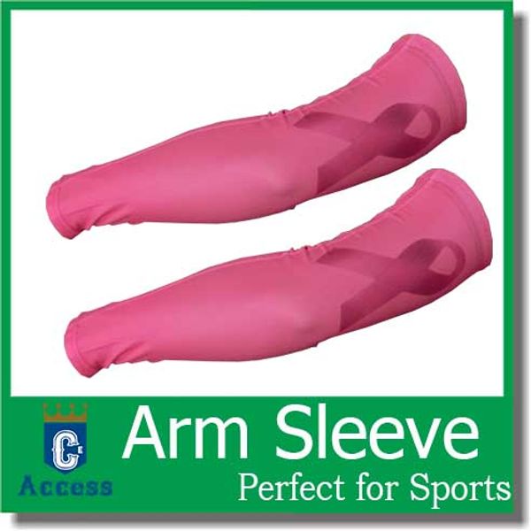 2017 Pink Ribbon Baseball Arm Ärmel Camo Sport Arm Sleeve für Softball, Baseball Kompressionsarm Ärmel 128 Farbe