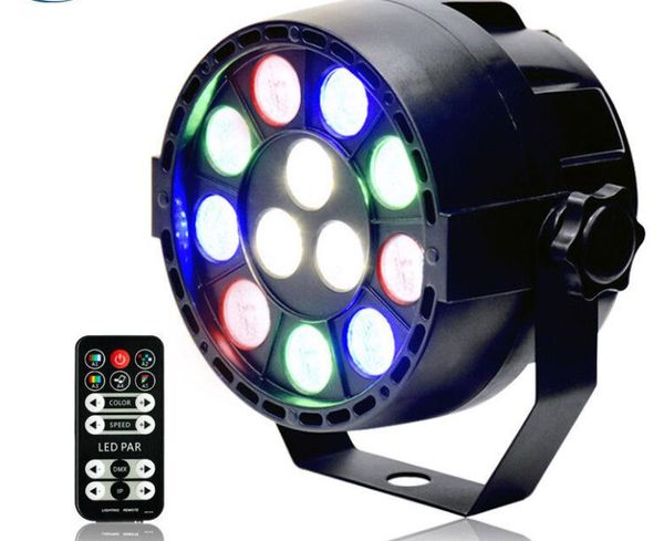 15W IR Remote RGBW LED Par luci Controllo del suono dj disco bar Proiettore luce da palcoscenico Grande concerto Effetto tintura illuminazione MYY