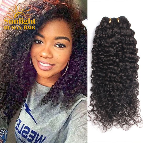 Brazilian Virgin Hair Curly 3 Bundles Wet And Wavy Remy Human Hair