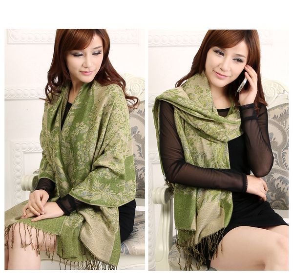 

jacquard scarf wrap shawl scarves tassel scarf shawl 12 pcs/lot ing, Blue;gray