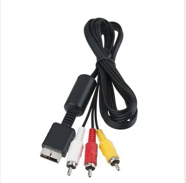 Ersatz-Composite-RCA-Audio-Video-AV-Kabel für Sony PlayStation 2 PS2 PlayStation 3 PS3