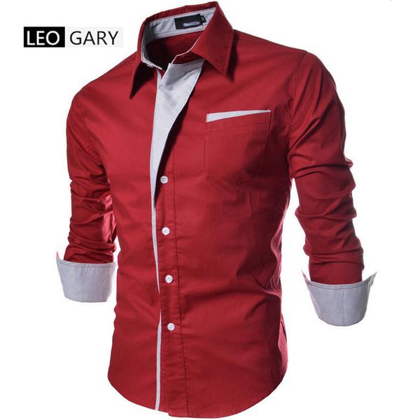 

men's casual shirts wholesale- long-sleeved men shirt business slim fit male clothes chemise homme size --xxxl, White;black