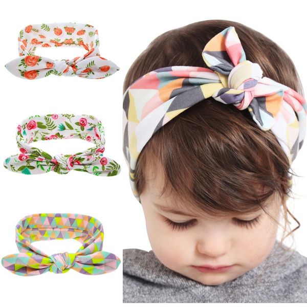 7 3inch Baby Girls Halloween Christmas Cotton Headbands Tubran