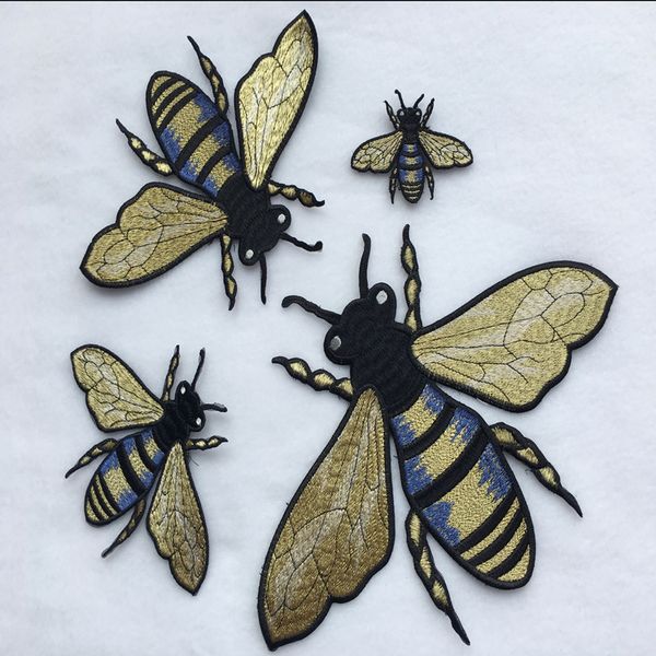 

1 Набор металлических вышитые патчи шить-на bee pattern DIY ручной патч аппликация DIY zakka