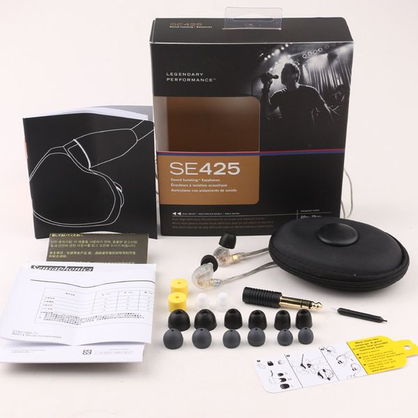 

SE425 Наушники-гарнитуры SE 425 наушники-вкладыши 3,5 мм с розничной коробке Hi-Fi Perfect A +++