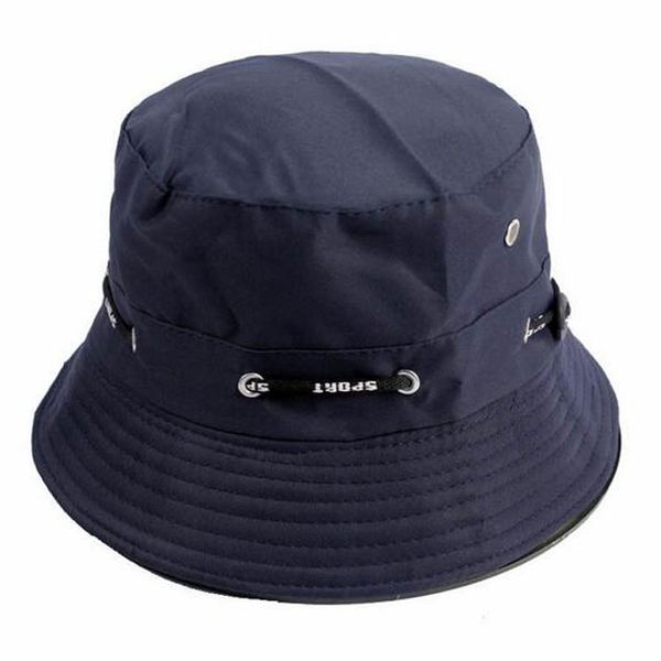 10 pçs / lote Unisex Moda Verão Ao Ar Livre Do Pescador Chapéu Bacia cap Balde Chapéu Dobrável Chapéu de Praia Do Sol chapéu Top