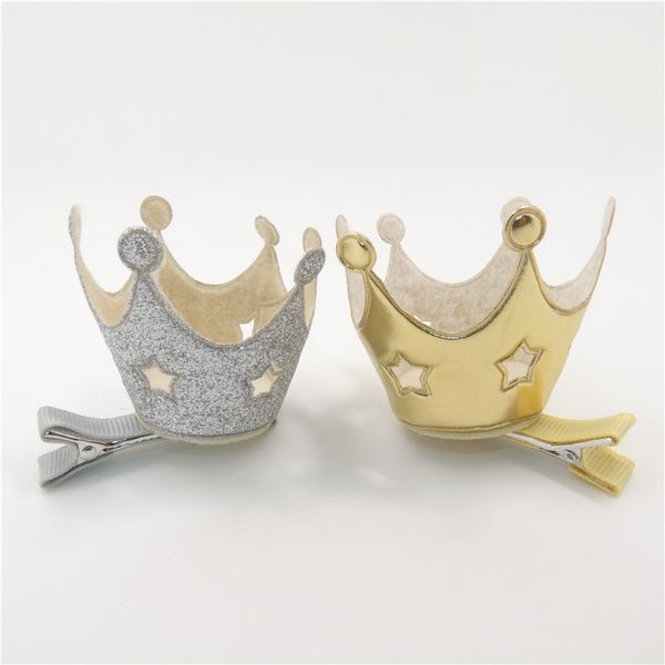 

девушки корона заколки для волос с резными звезда форма золото и серебро корона заколки для волос детские девушки классические заколки клип