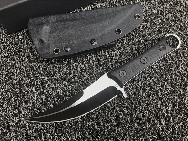 

Верхнее качество фиксированным лезвием мачете D2 Titanium лезвия CNC Black G10 Handle Керамбит коготь нож Открытый кемпинга Тактические передач