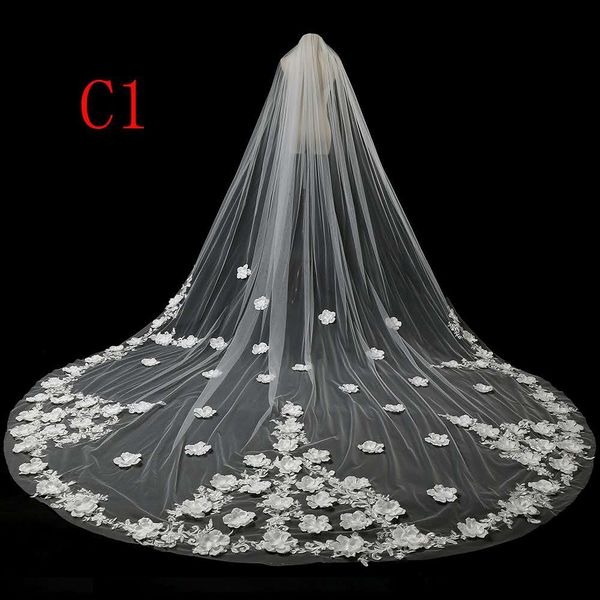 

Оптовая собор фата кристаллы мода Европейский и американский кружева gauzeSuper длинные листья фата бесплатная доставка