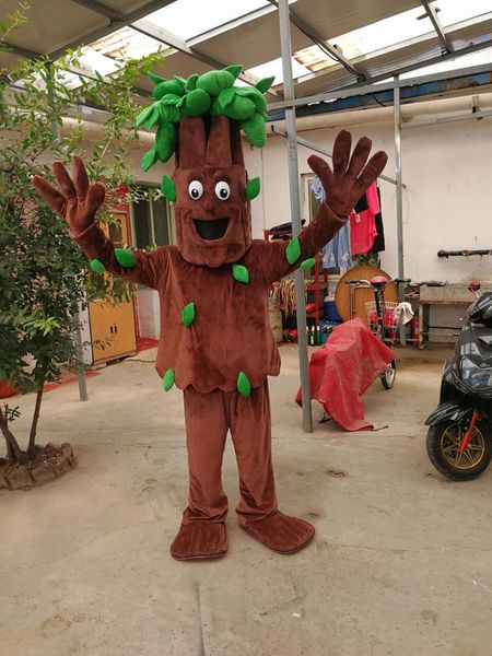 alta qualità Real Pictures Deluxe Vecchi alberi costume della mascotte dell'albero Costume della mascotte dell'elefante Formato adulto fabbrica diretta spedizione gratuita