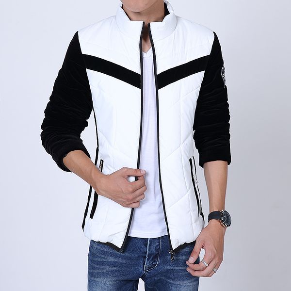 

Winter Fashion Brand Casual Men Thick Down Coat Overcoat Contrast Color Outdoor Coats Warm Clothing Jacket Wear