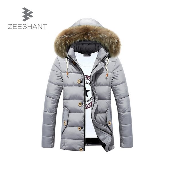 

fall-men warm down jacket fashion hooded winter jacket men thick outwear white duck down homme coat bomber jacket camperas hombre, Black