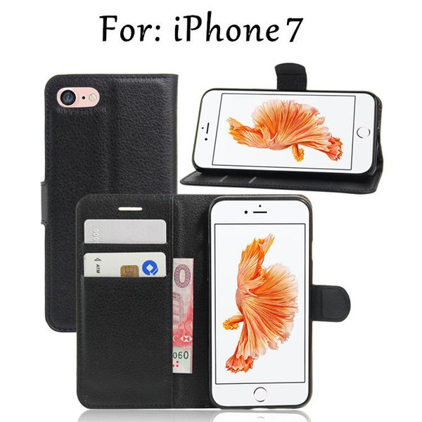 

wallet leather cell phones cases for iphone 7 plus i7 goophone i6s i6 plus iphone 5 5s with kickstand 8 color choice