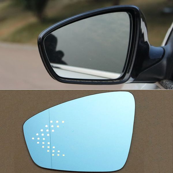 

brand new car rear view mirror wide-angle hyperbolic blue mirror arrow led steering light for volkswagen jetta ing