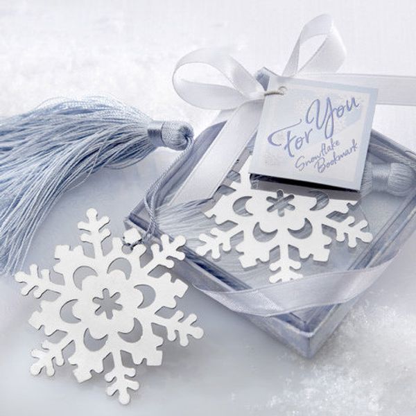 10 Stück Schneeflocke Lesezeichen Lesezeichen Student Geschenkbox Hochzeit Gefälligkeiten Bär Lesezeichen Party Weihnachten