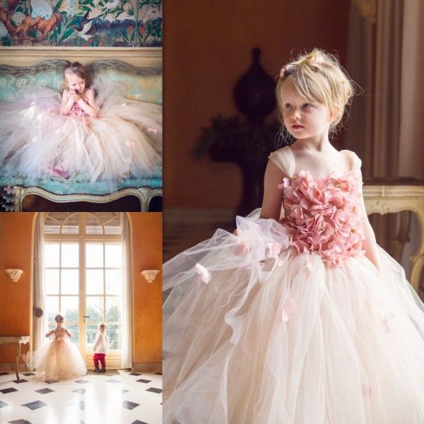 

ball gown flower girls dresses for wedding square neck first communion dress floor length 3d appliqued pageant gowns, White;blue