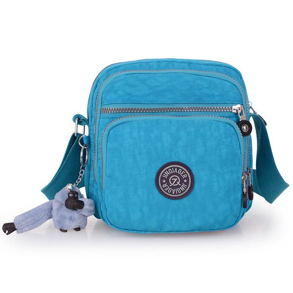 

Women Fashion Bag New Mini Cross Body Waterproof Nylon Single Shoulder Bag Adorable Monkey Pendant Lady Collection Bag