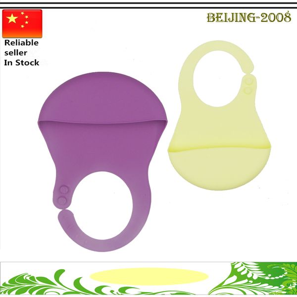 

0-6months высокого качества для новорожденных кормление bib моющийся tpe силиконовые bib водонепроницаемый стерео карманные симпатичный муль