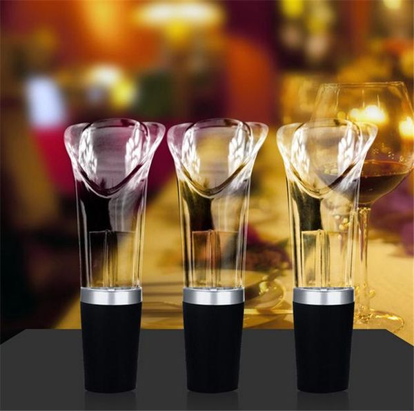 

new barware silicone pourers aerators decanting aerating filter aerator pourers bar tools pourers with opp packaging 4064