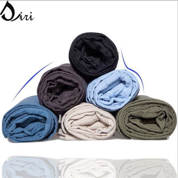

wholesale-men's flax linen cotton pants canada beach outdoor casual elastic waistband trousers, loosen jogging for yoga beige jogger me, Black