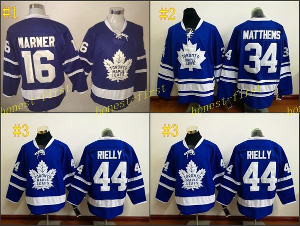 

Leafs #16 Marner #34 auston matthews #44 morgan rielly blue 2016 Hockey Jerseys Ice Winter Home Away Jersey Stitched Drop Shipping