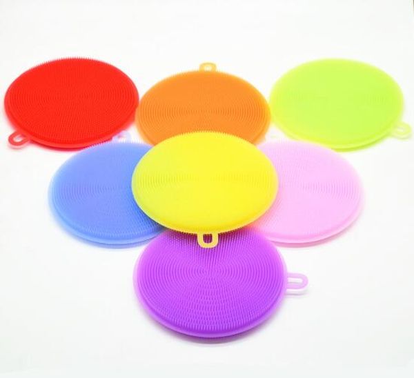 

8 цветов многофункциональный волшебная силиконовая чаша чаша для очистки щетки кастрюли кастрюли мыть очиститель кухонные принадлежности