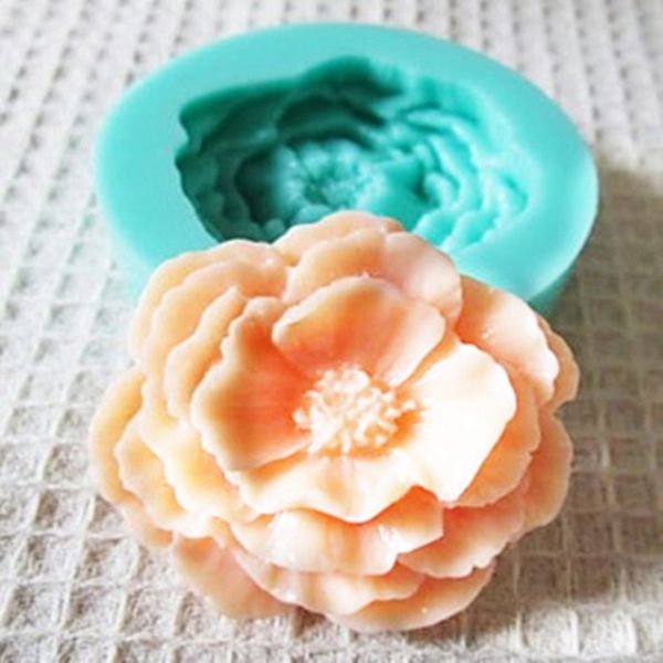 

wholesale-silicone 3d rose flower fondant mold cake decorating soap chocolate craft moulds ing