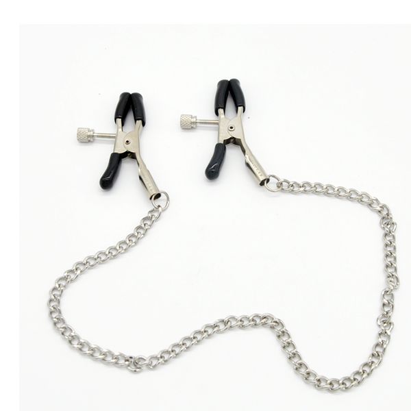 

nipple - breast clip clamps chain fan bondage clamp metal with a207 toy jceji